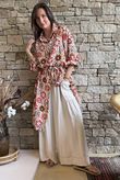 Riad Nights Longline Belted Duster Shirt Rust